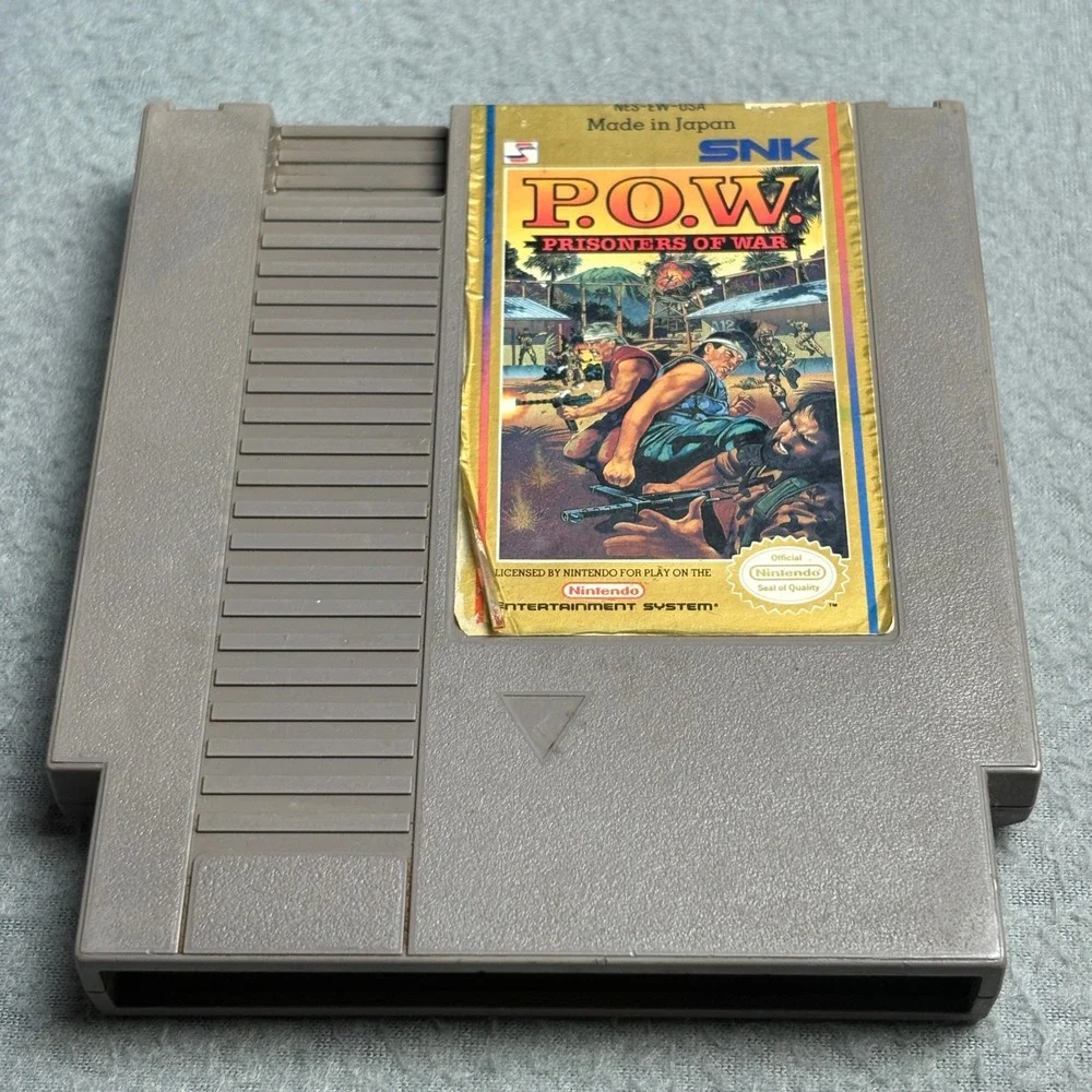 POW Prisoners of War NES Nintendo SNK NES-EW-USA Video Game Cartridge